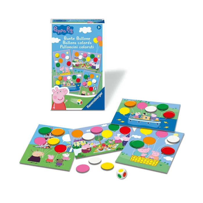 Ravensburger Επιτραπέζιο Ταξιδίου Τα Χρωματιστά Μπαλόνια Της Πέππα