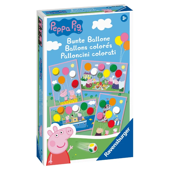 Ravensburger Επιτραπέζιο Ταξιδίου Τα Χρωματιστά Μπαλόνια Της Πέππα