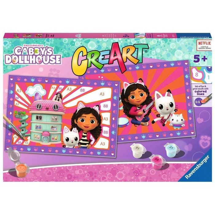Ravensburger Παιχνίδι Ζωγραφικής CreArt Jr Gabby's Dollhouse 23715