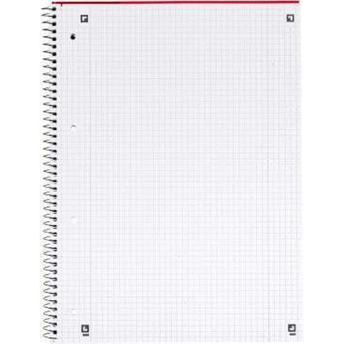 Oxford Collegeblock A4+ 220x295mm, 80 φύλλα, καρώ, περιθώριο αριστερά+δεξιά