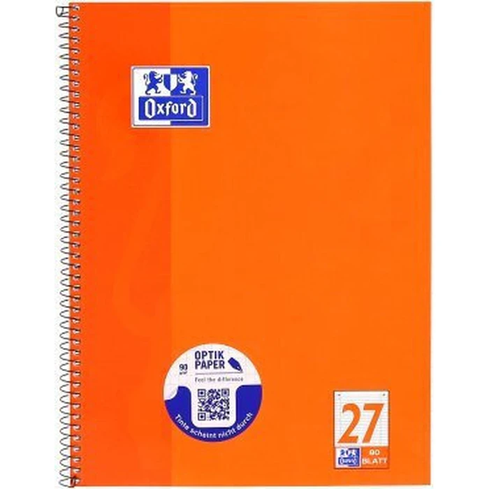 Oxford Collegeblock A4+ 220x295mm 80 Φύλλα Ριγέ με Περιθώρια Αριστερά+Δεξιά