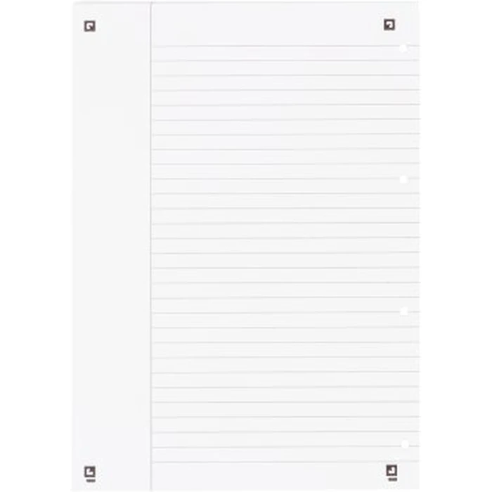 Oxford Collegeblock A4+ 220 x 295 mm, 80 Sheets, Ruled (Lined), White, Right Margin
