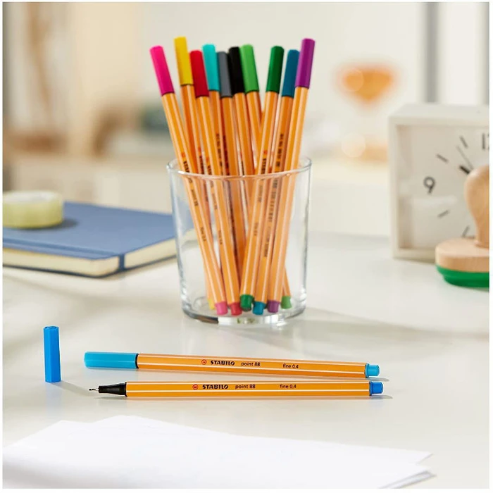 STABILO Point 88 Μαρκαδόροι Fineliner 0.4mm Σετ 10 Χρωμάτων