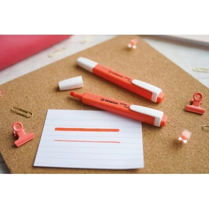 Stabilo Swing Cool Pastel Coral Red μαρκαδόρος υπογράμμισης 4 mm