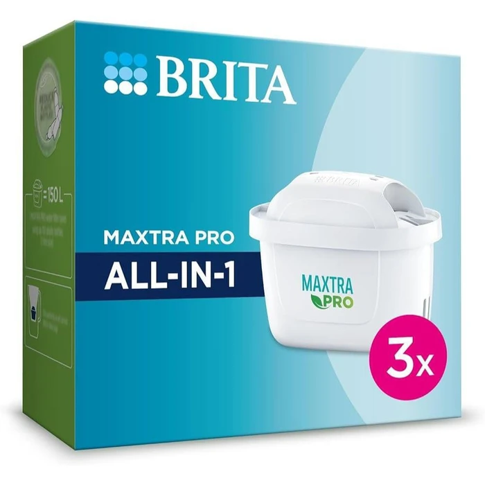 Brita Maxtra Pro All-in-1 Replacement Water Filter Cartridges Pack of 3 (BRI21631)