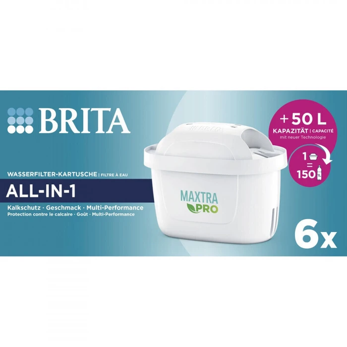 Brita Ανταλλακτικό Φίλτρο Νερού για Κανάτα Maxtra Pro All-In-1 30 μm 6τμχ