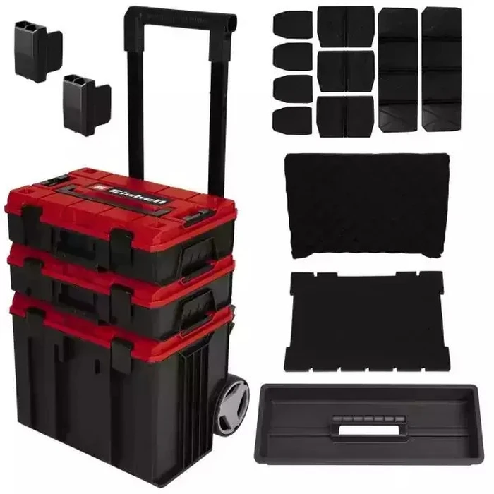 Einhell E-Case Tower system case (black/red, 1x E-Case L, 2x E-Case S)