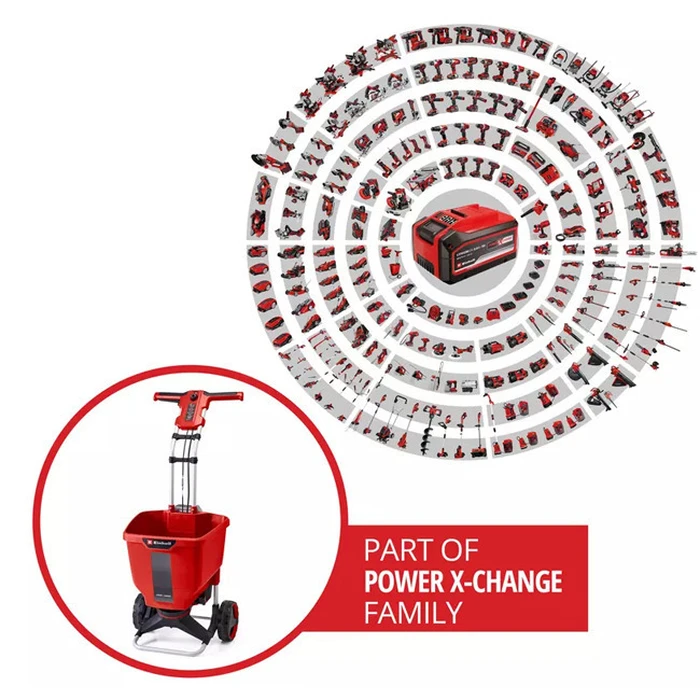 Einhell Power X-Change Akku-Streuwagen GE-SR 18/22 Li-Solo, 18 V (κόκκινο/μαύρο, χωρίς μπαταρία και φορτιστή)