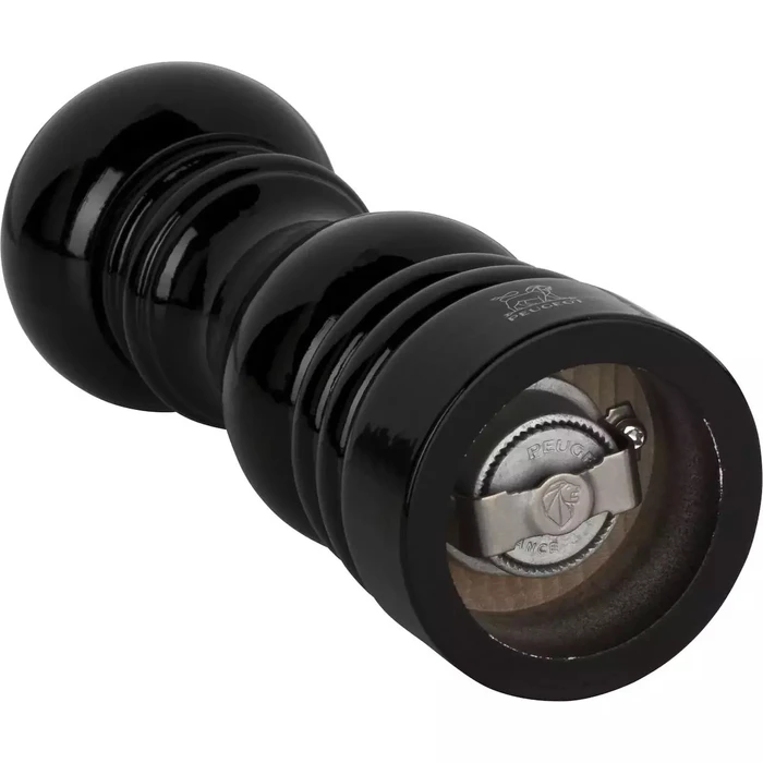 Μύλος μπαχαρικών Peugeot Paris πιπεριού 18 cm ξύλο οξιάς μαύρο λακαρισμένο