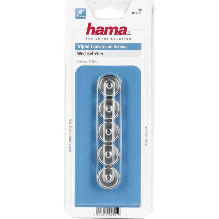 Αξεσουάρ για τρίποδα Hama βίδες μετατροπής σπειρώματος 1/4" σε 3/8", 5 τεμάχια, 5121