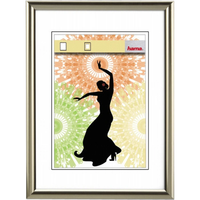 Κορνίζες τοίχου Hama Madrid steel 30x40 πλαστική κορνίζα 34985