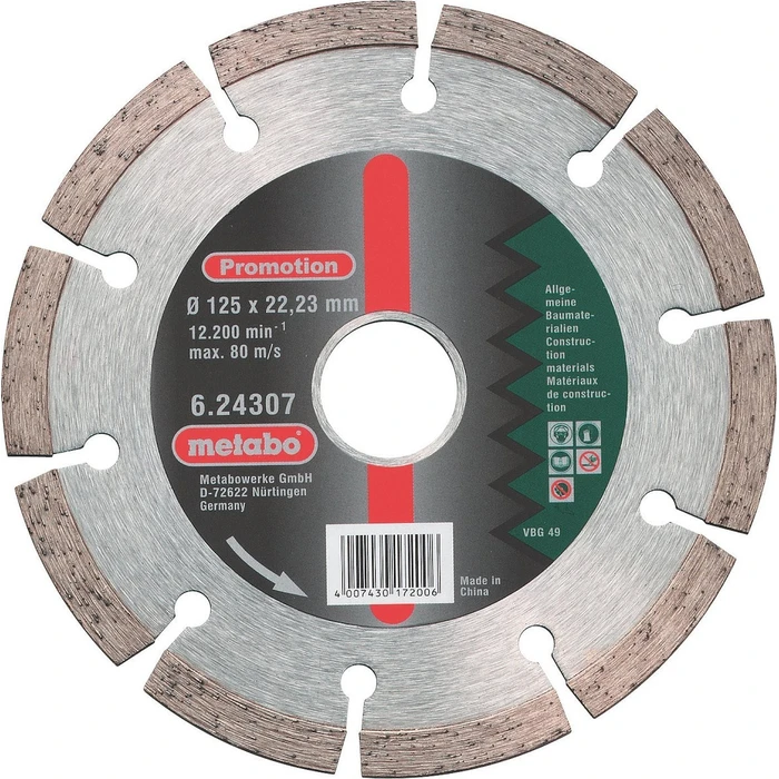 Metabo Diamond Cutting Disc for Construction Materials 125 mm (624307000)