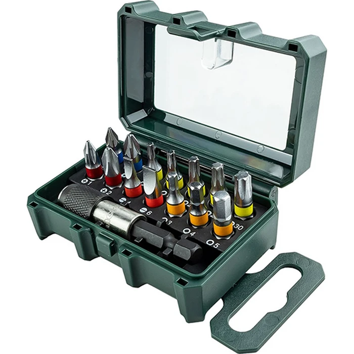 Metabo 15-Piece Screwdriver Bit Set (S2) with Magnetic Bit Holder - 626703000
