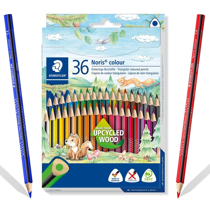 STAEDTLER Noris Club Τριγωνικά χρωματιστά μολύβια - Σετ 36 τεμαχίων