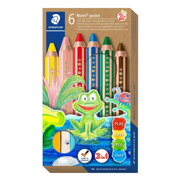 STAEDTLER Noris Junio Colored Pencils, 6 pcs