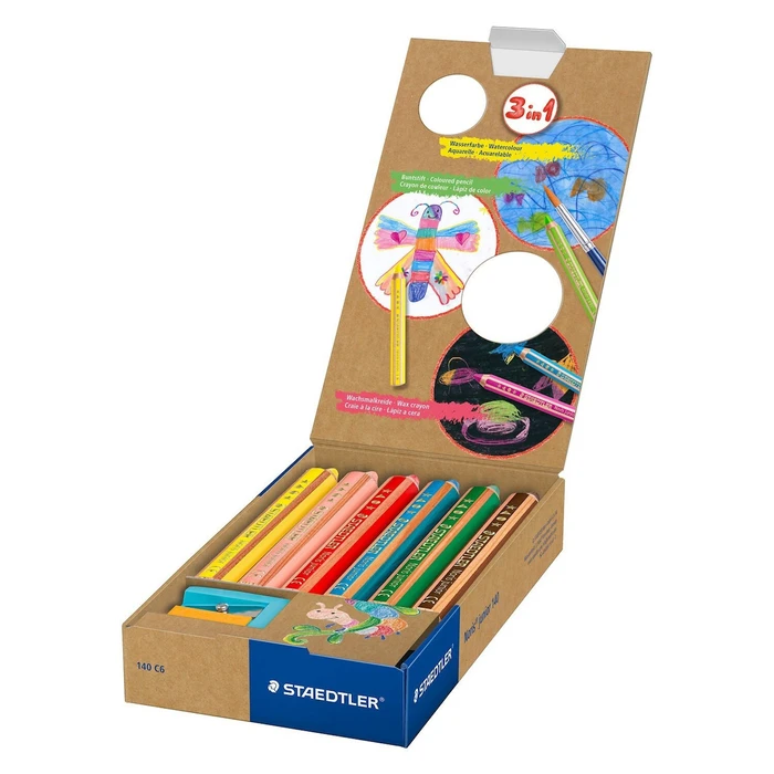 STAEDTLER Noris Junio Colored Pencils, 6 pcs