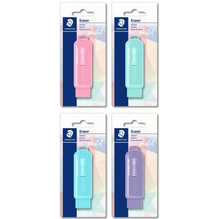 STAEDTLER Eraser with Sliding Sleeve Pastel