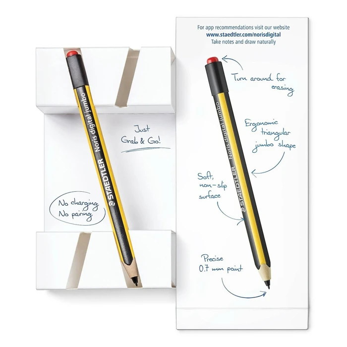 STAEDTLER Noris digital Jumbo - Ψηφιακό Μολύβι (EMR), Μαύρο