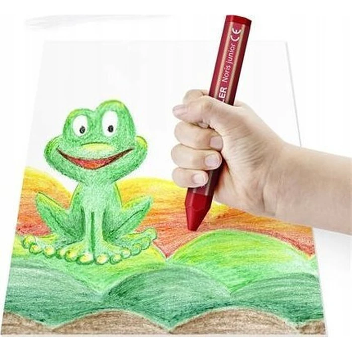 STAEDTLER Noris junior 18τεμ. - Κηρομπογιές (Wachsmalkreide) για παιδιά σε πλαστική θήκη