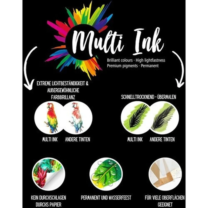 STAEDTLER MultiInk Pigment Arts Σετ 6 Πινέλων (Κόκκινα & Ροζ)