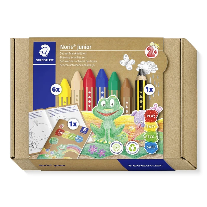 STAEDTLER Noris junior wax crayon set, 6 pieces (61 C1)