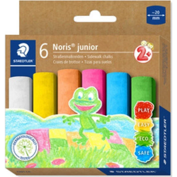 STAEDTLER Straßenmalkreide Noris junior - 6 pieces (sidewalk chalk)
