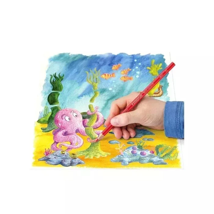 STAEDTLER Noris aqua 24 - Watercolour coloured pencils in cardboard case (ABS anti-break system)