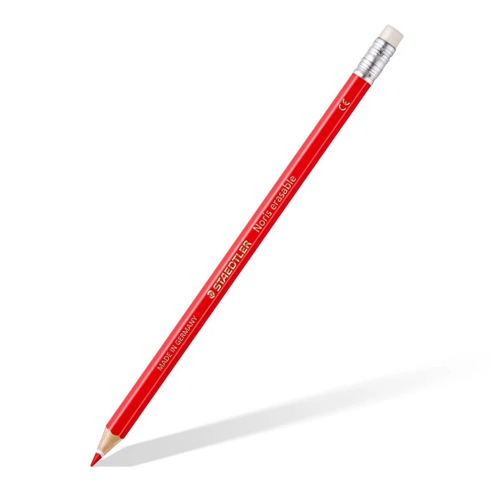 STAEDTLER Noris Club - Σετ 24 ξυλομπογιές erasable με γόμα, καρτονετούι