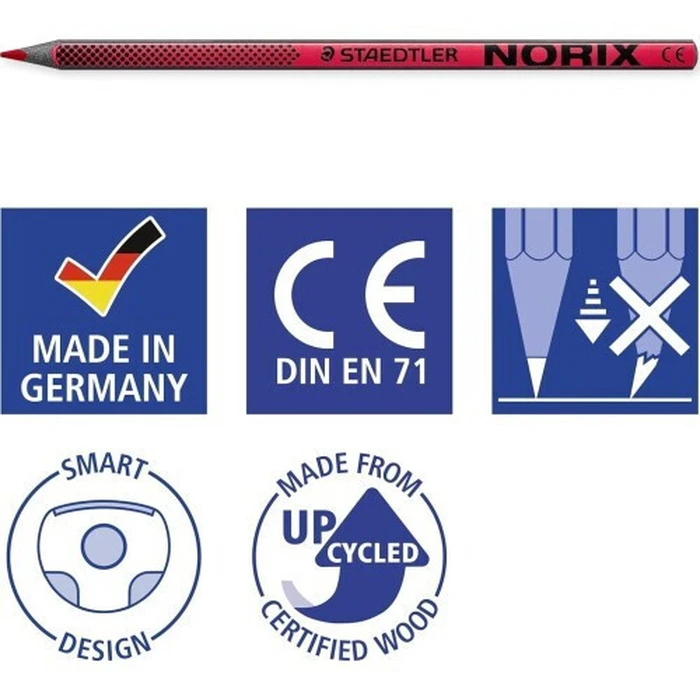 STAEDTLER NORIX 12 τεμ. ξυλομπογιές PEFC