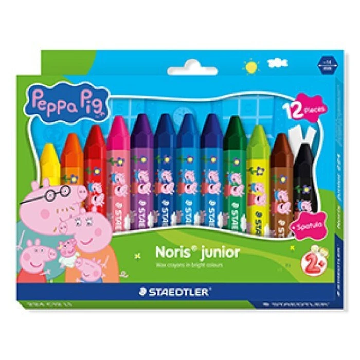 STAEDTLER Wachsmalkreide NJ Peppa 12 pcs Wax Crayons in Case