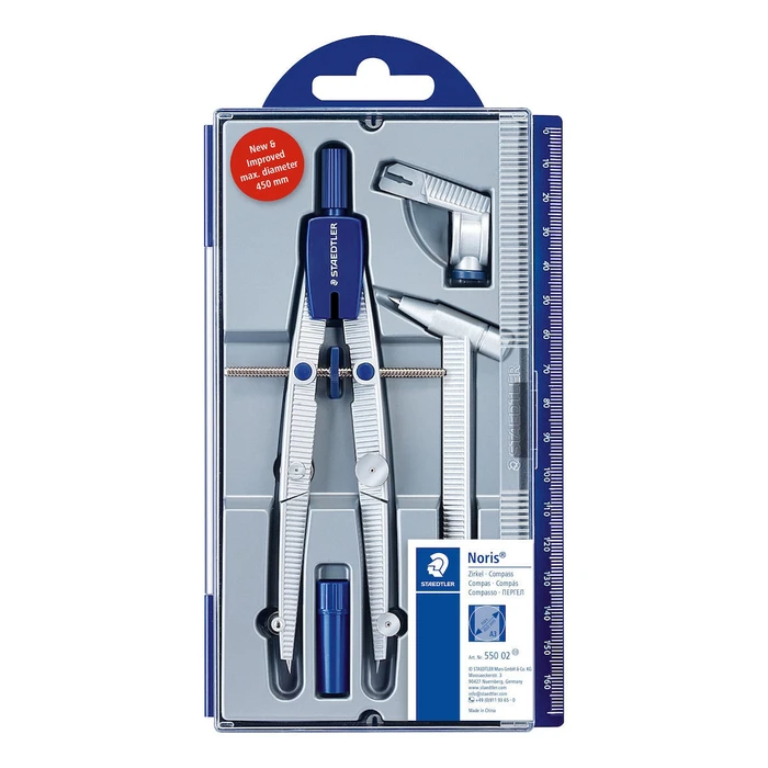 STAEDTLER School Compass with Extension Piece, Model 550 02