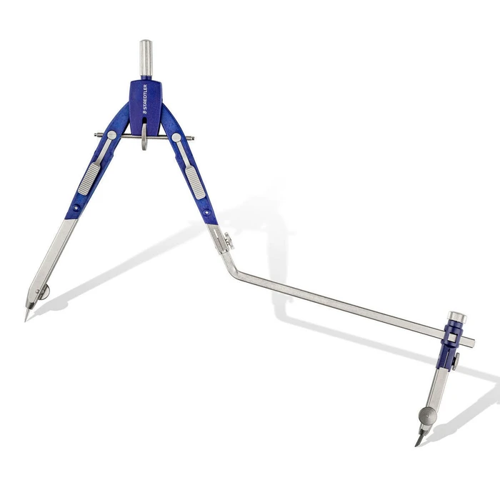 Διαβήτης STAEDTLER Mars Comfort 552 με προέκταση, Ασημί/Μπλε