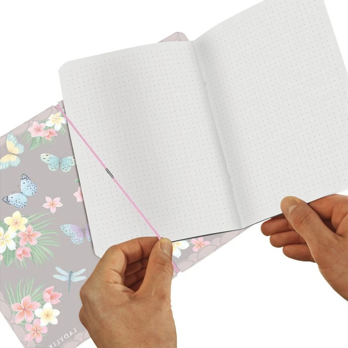 Herlitz my.book flex Σημειωματάριο A5, 40 φύλλα, κουκκίδες (punkt.), εξώφυλλο PP 'Lady Butterfly'