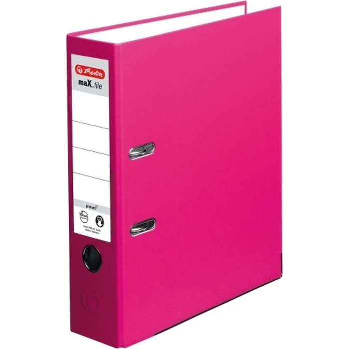 Herlitz ντοσιέ maX.file protect A4 8 cm ροζ με πλαστικό PP εξώφυλλο και χάρτινο ένθετο