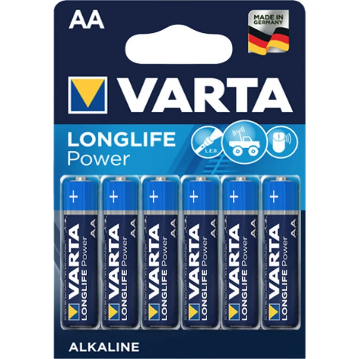 Varta Alkaline Batteries AA 6 Pack