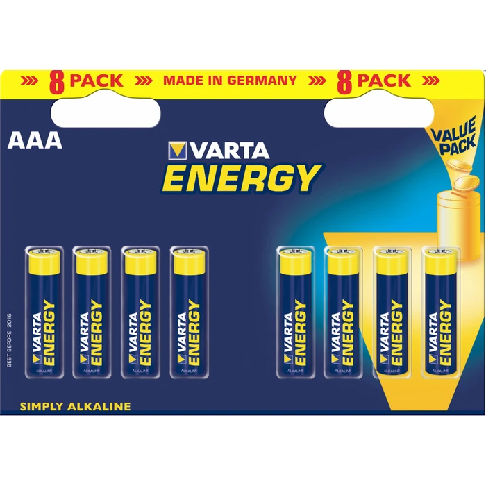 Varta Energy Αλκαλικές Μπαταρίες AAA 1.5V 8τμχ