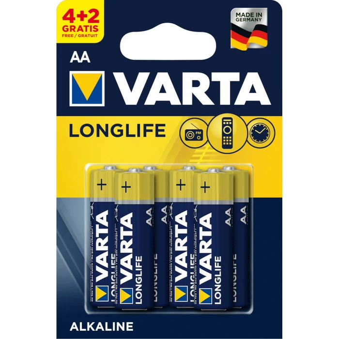 VARTA Μπαταρία Αλκαλική Longlife LR6 AA 4106 Blister