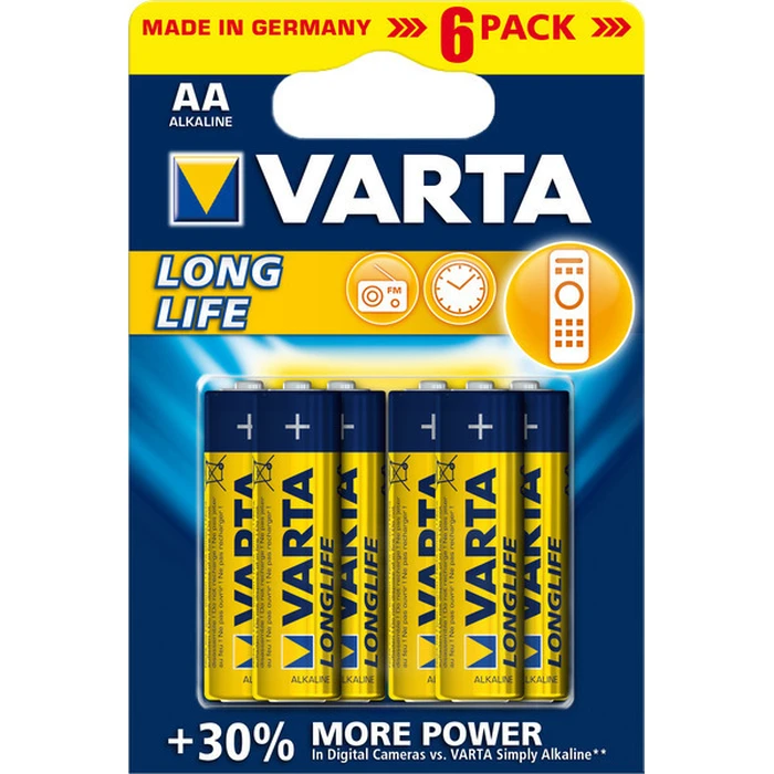 VARTA Μπαταρία Αλκαλική Longlife LR6 AA 4106 Blister