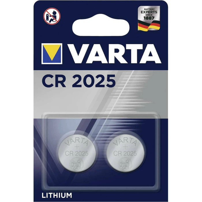 Varta Professional Electronics Μπαταρίες Λιθίου CR2025 3V - 2 τεμ.