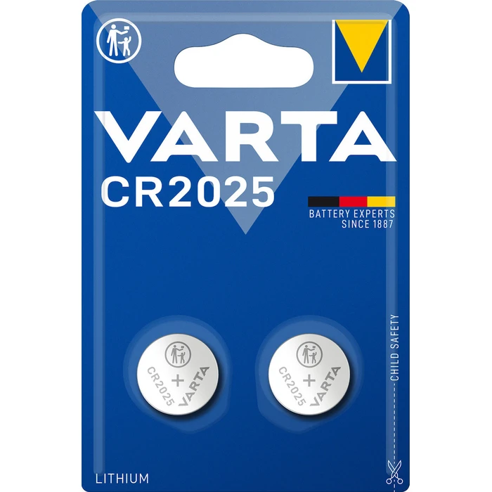 Varta Professional Electronics Μπαταρίες Λιθίου CR2025 3V - 2 τεμ.
