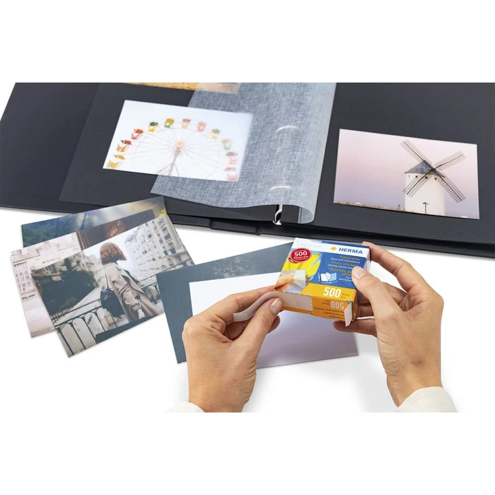 Αρχειοθέτηση φωτογραφιών Herma αυτοκόλλητα φωτογραφιών 1070 διπλής όψης 500 τεμ.