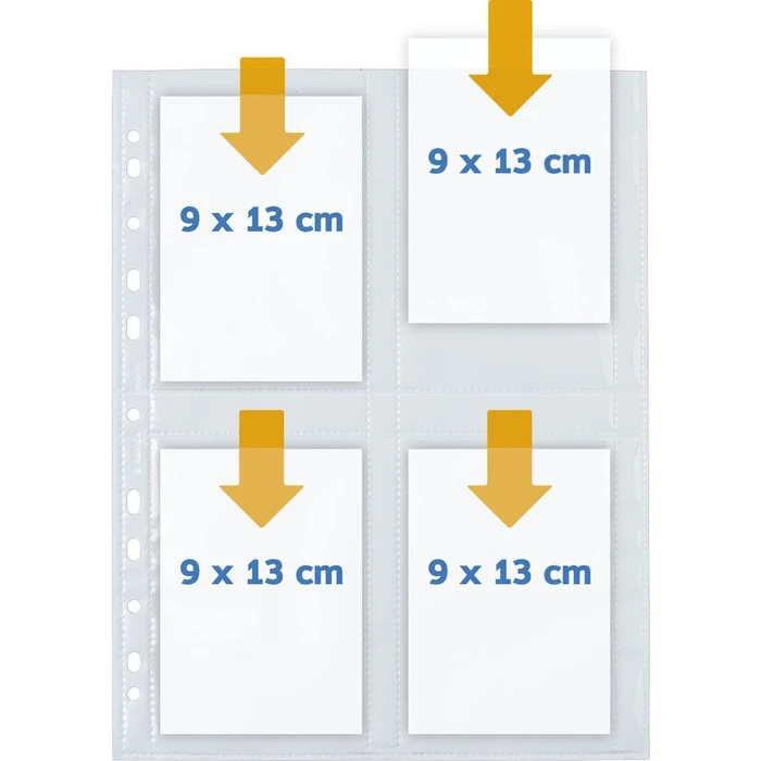 Αρχειοθέτηση φωτογραφιών Herma Fotophan θήκες φωτογραφιών 9x13 cm κάθετες 10 φύλλα 7583