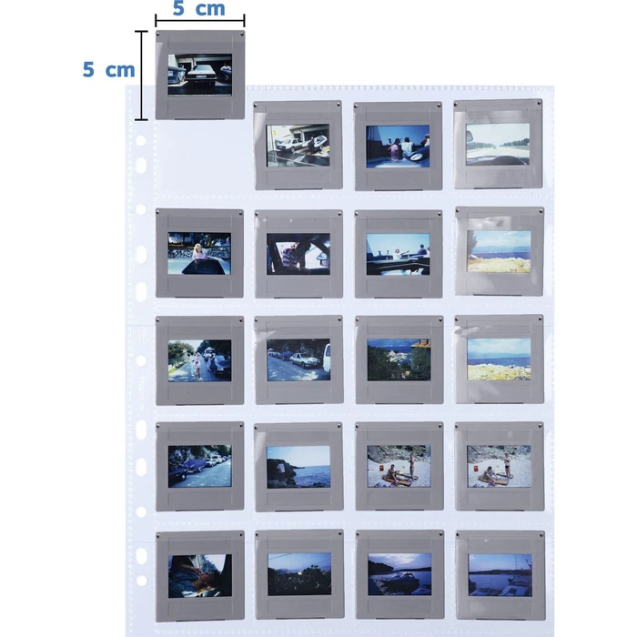 Αρχειοθέτηση slides Herma θήκες slides 5x5 cm clear/matt 10 φύλλα 7698