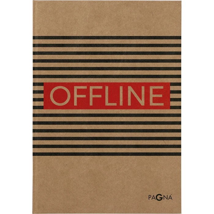 PAGNA Notizbuch A4 Offline 160S - A4 notebook with ruled pages, 160 sheets