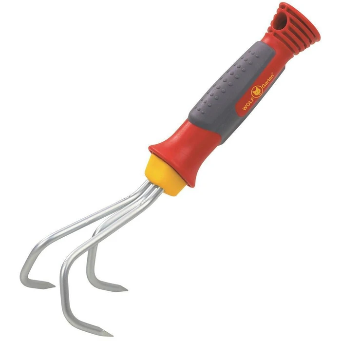 Wolf Garten KA-2K Hand Cultivator with Short Handle and Plastic Grip