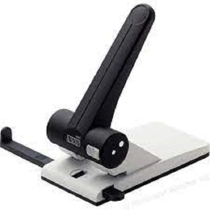 NOVUS Registraturlocher B 265 65 Hole Punch (2‑hole), Light Grey/Black