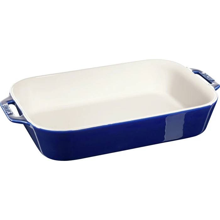 Πυρίμαχο σκεύος Staub ορθογώνιο κεραμικό Dark Blue 34 x 24 x 7.6 cm