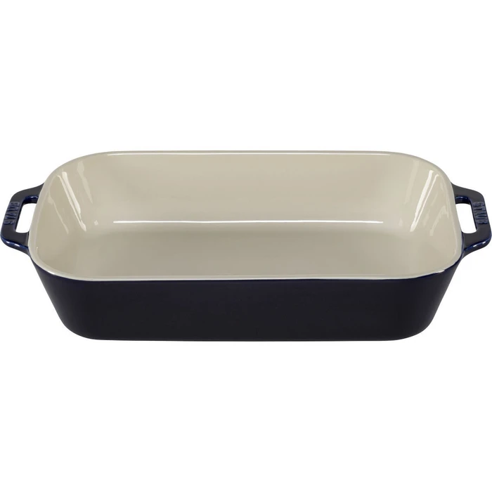 Πυρίμαχο σκεύος Staub ορθογώνιο κεραμικό Dark Blue 34 x 24 x 7.6 cm