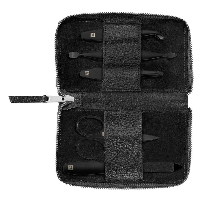 Καλλυντικά προϊόντα Zwilling Maniküre-Etui δερμάτινη θήκη 5 τεμ. μαύρο