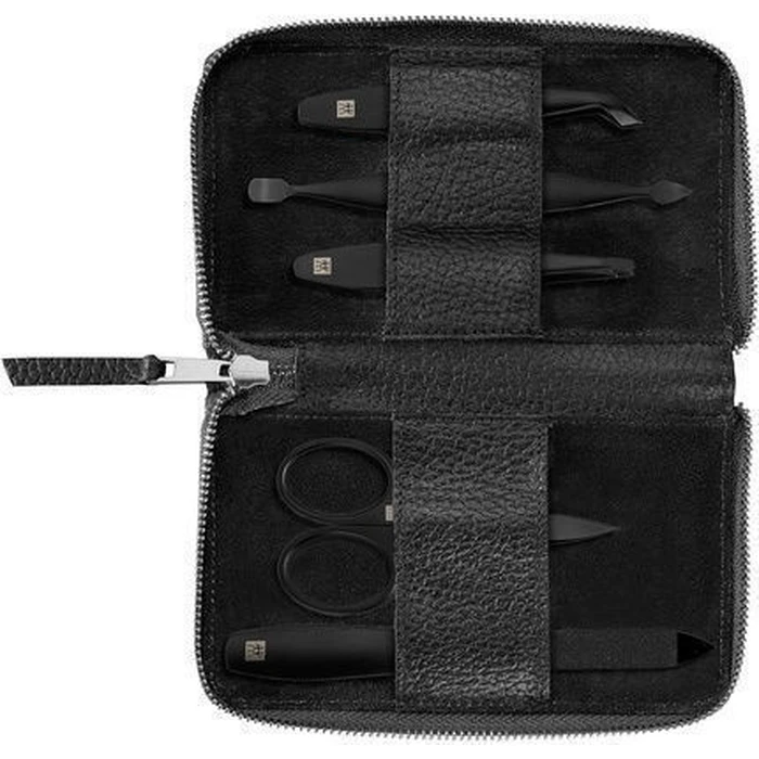 Καλλυντικά προϊόντα Zwilling Maniküre-Etui δερμάτινη θήκη 5 τεμ. μαύρο